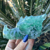 Green Fluorite Dragon Head