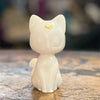 Celestial White Calcite Kitten Carving