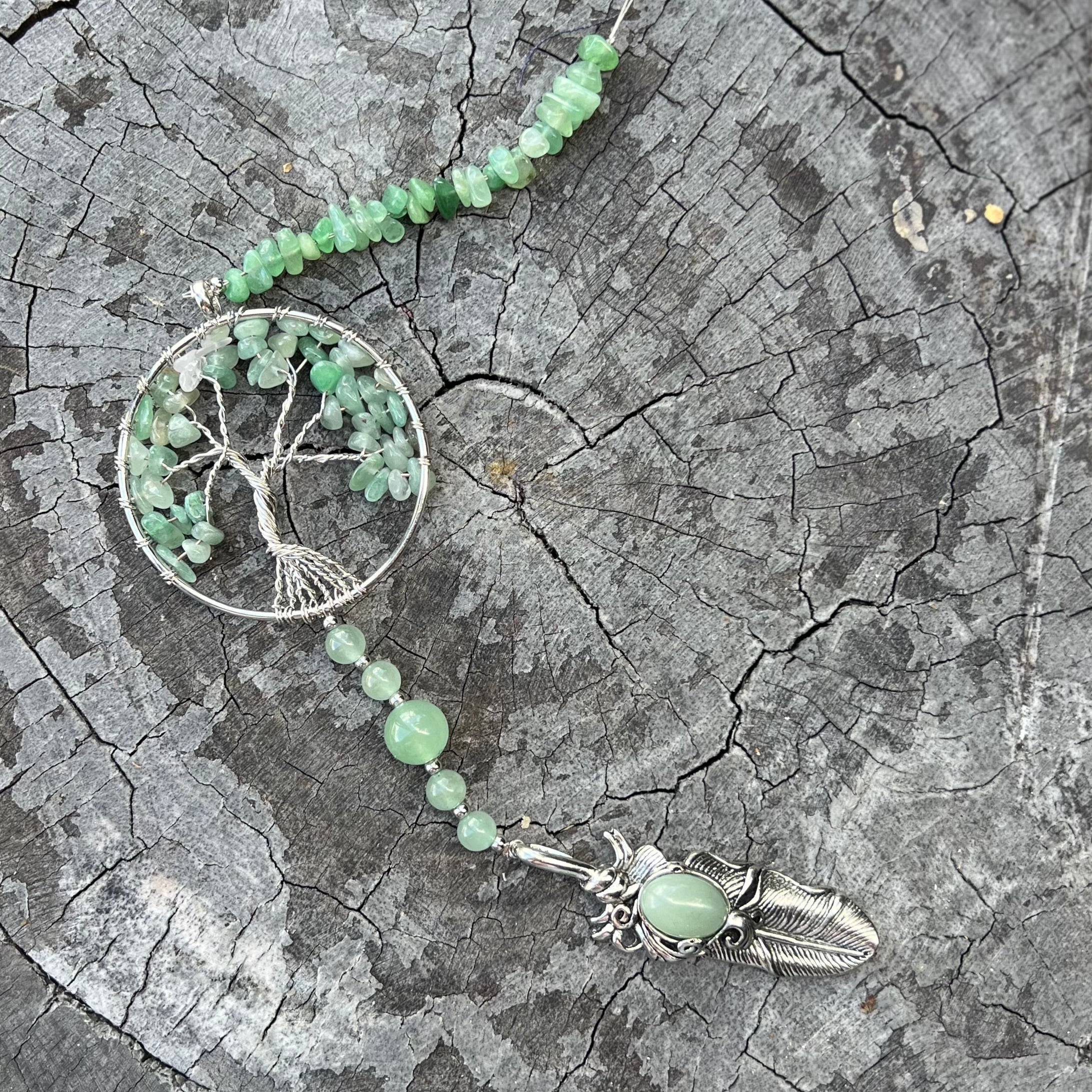 Tree of Life Hanger ~ Green Aventurine