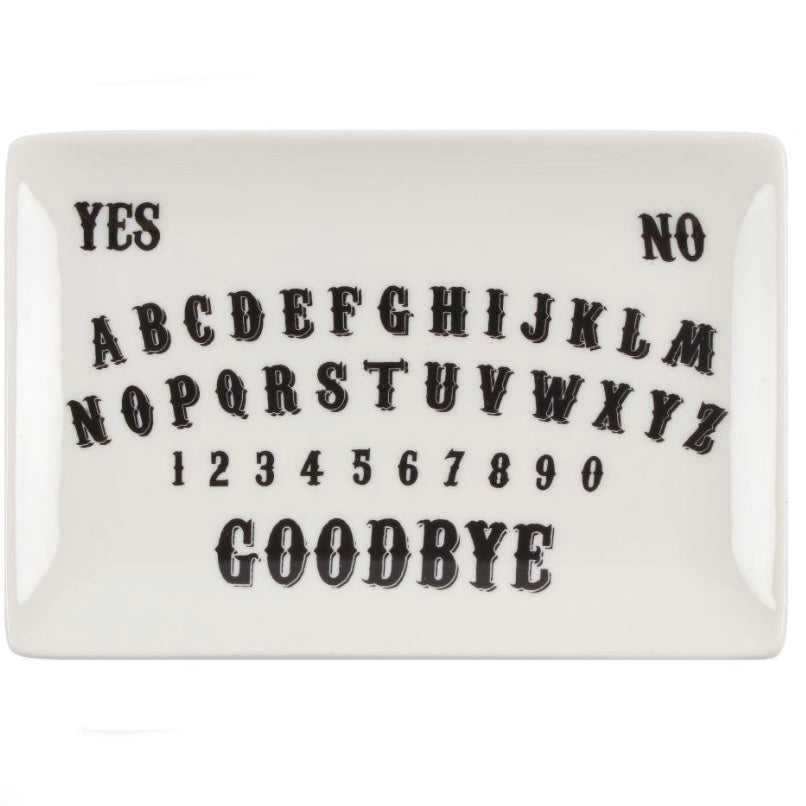 White Talking Spirit Board Trinket Dish