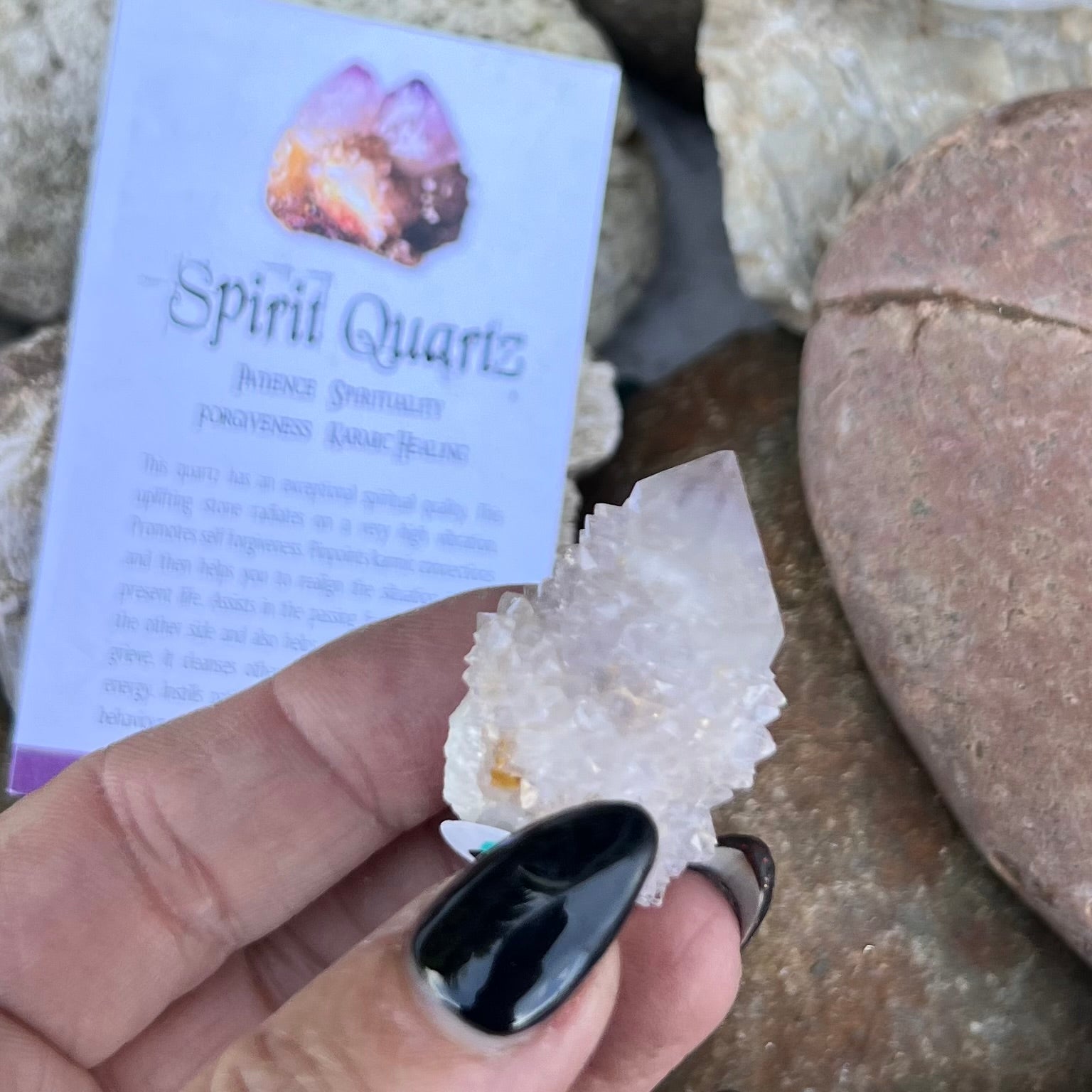Spirit Quartz Cluster ~ Specialty Boxed Crystal