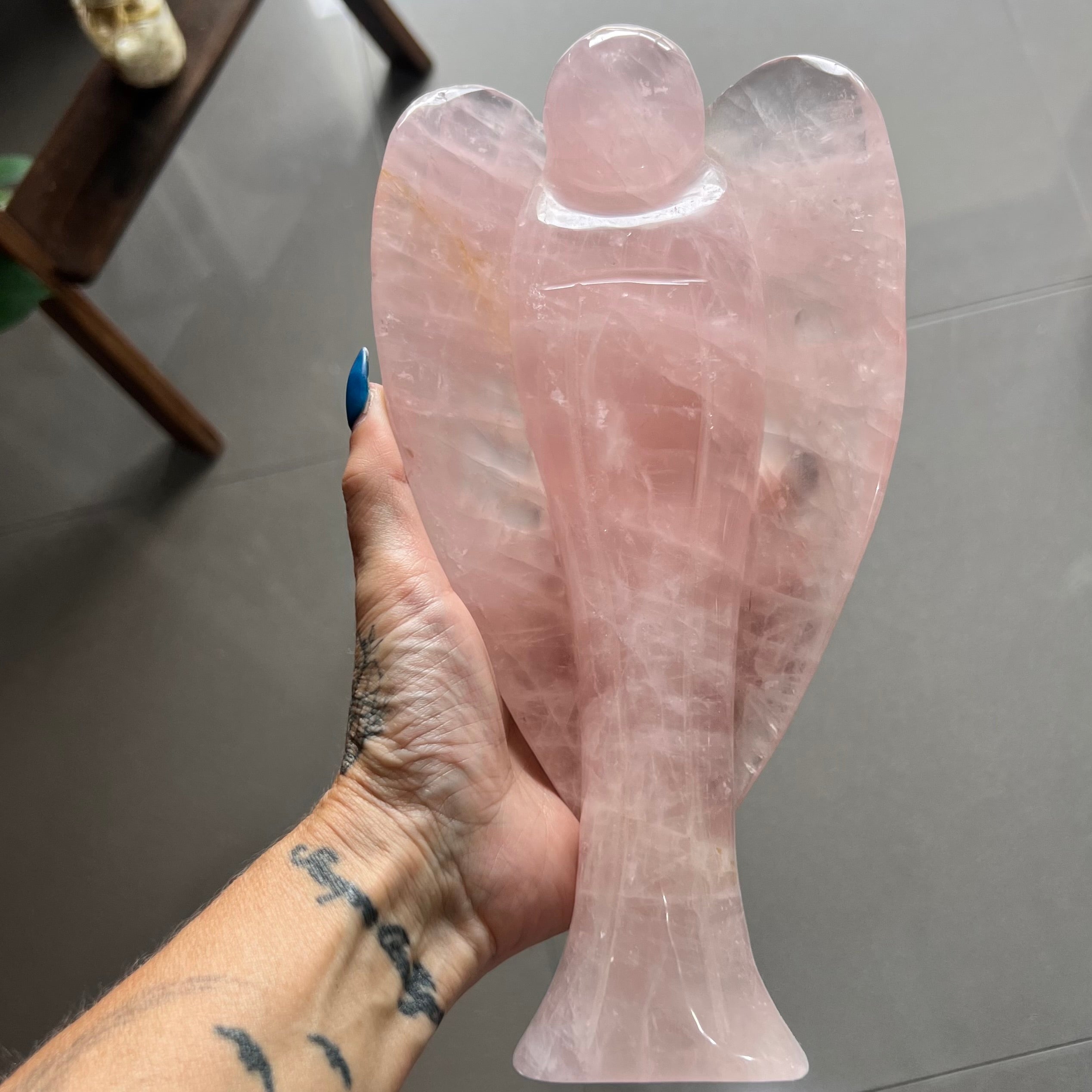 Loving Rose Quartz Angel