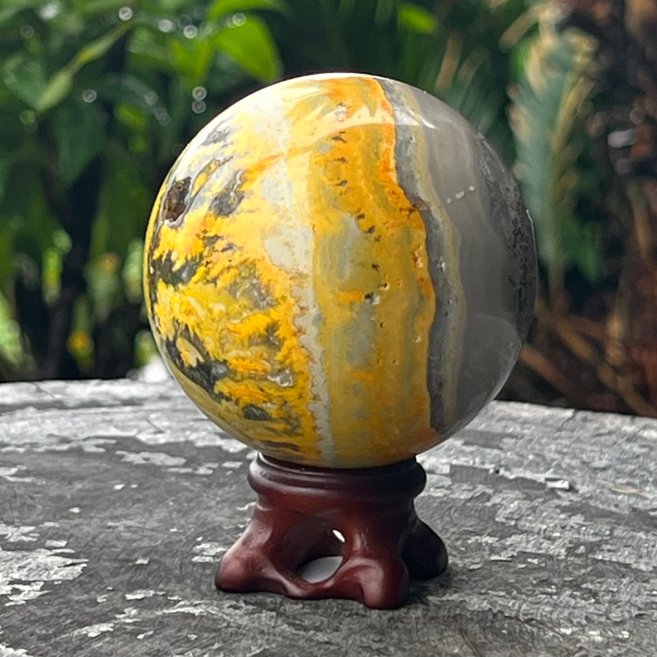 Bumble Bee Jasper Sphere
