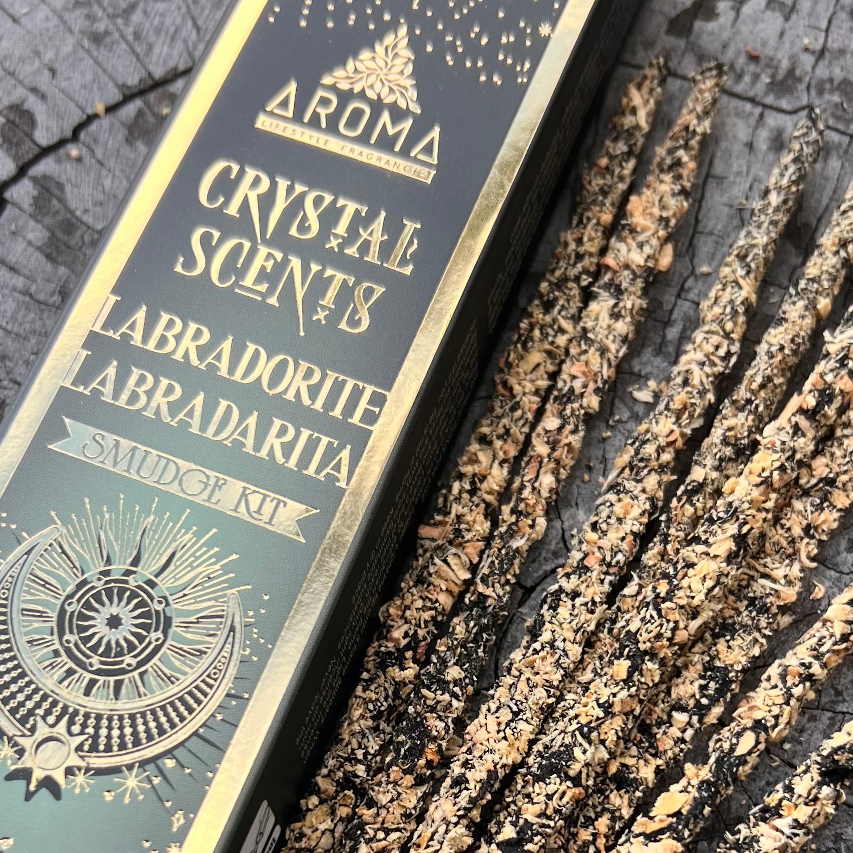 Labradorite  ~ Crystal Scents Smudge Kit Incense