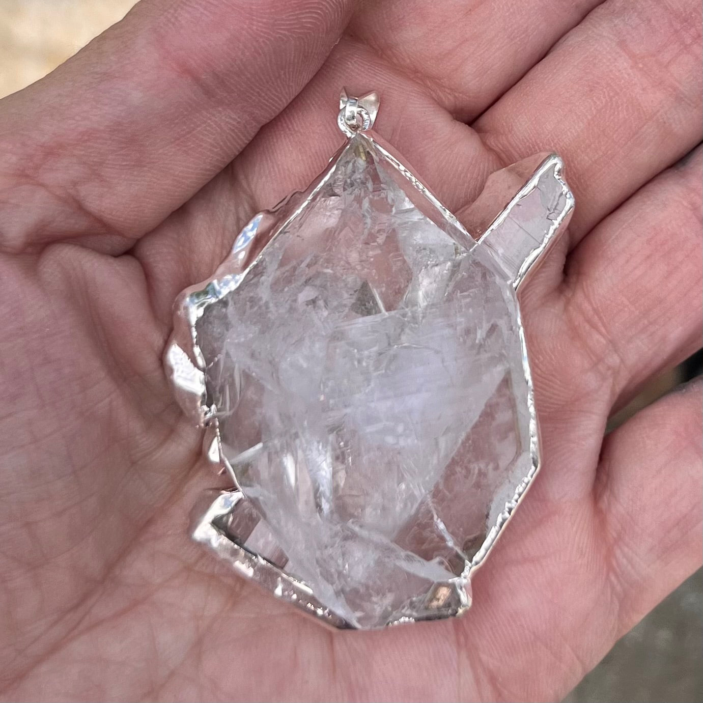 Clear Quartz Cluster Pendant