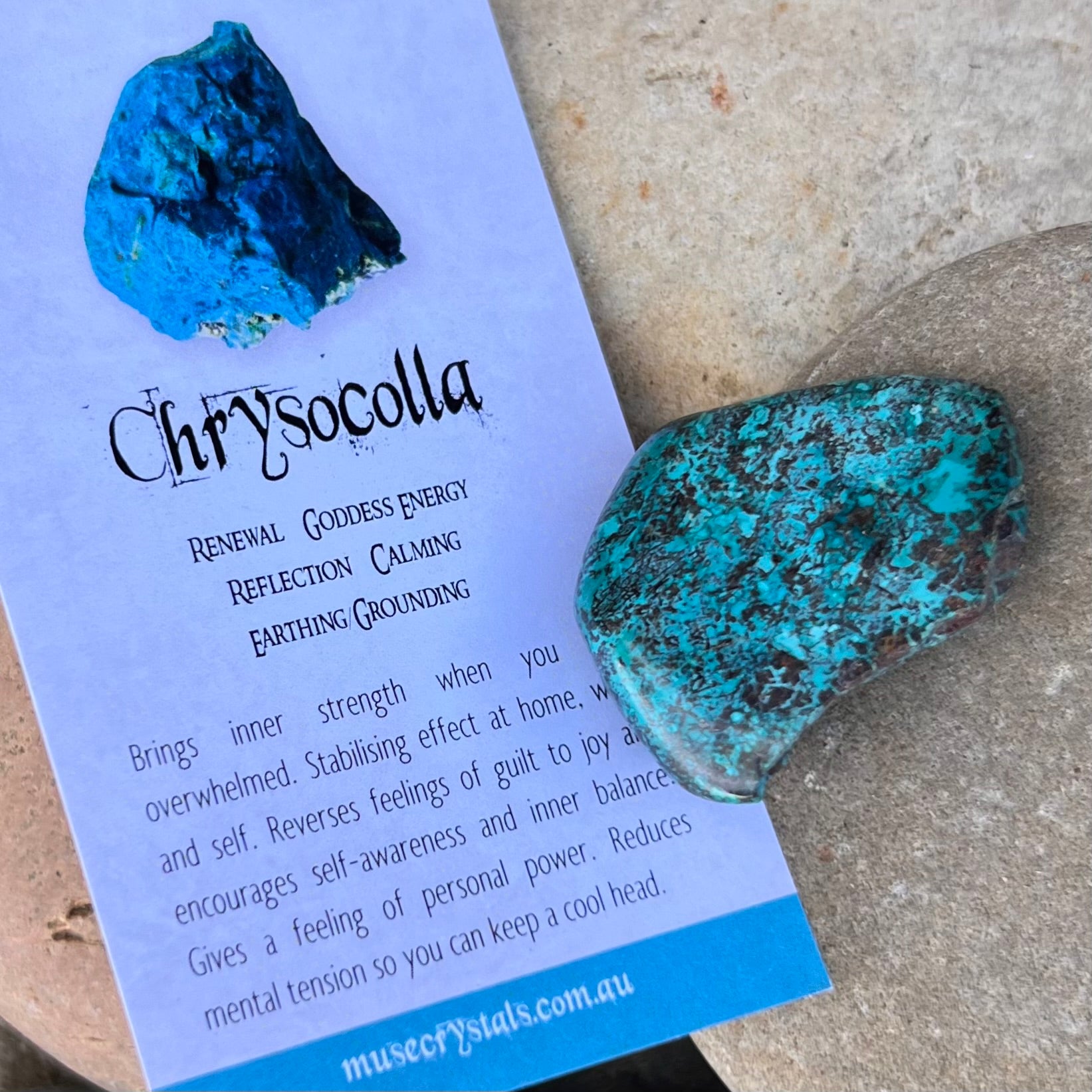Chrysocolla Semi Raw ~ Specialty Crystal