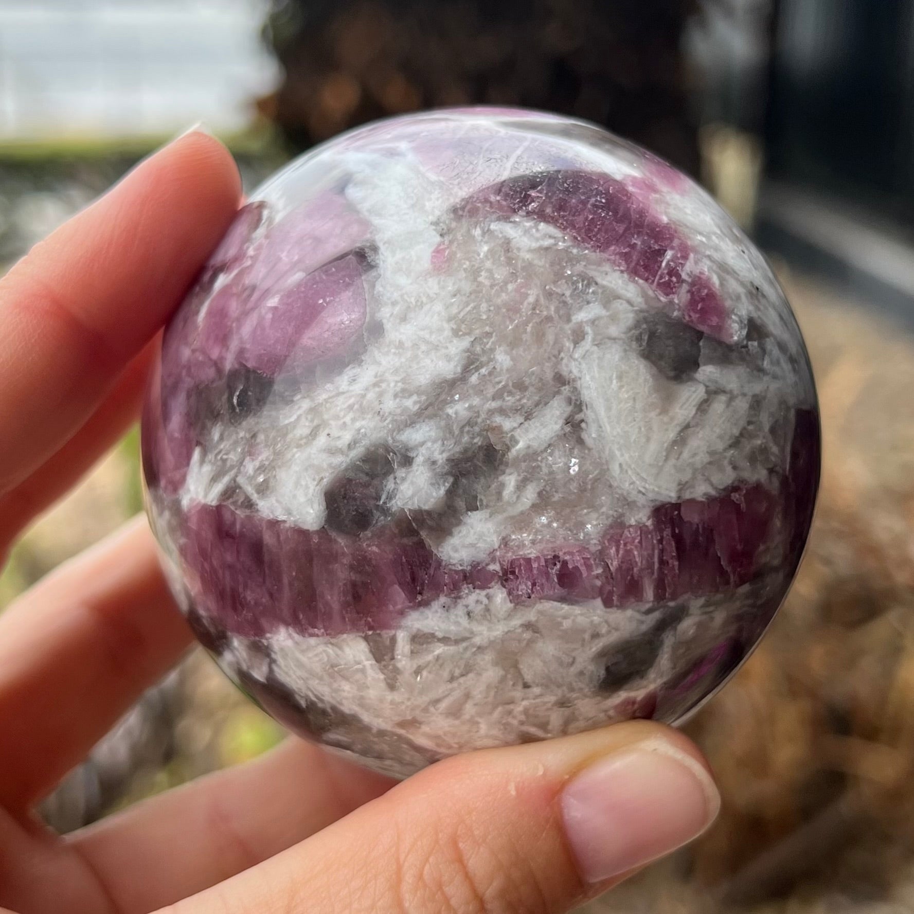 Pink Tourmaline Sphere