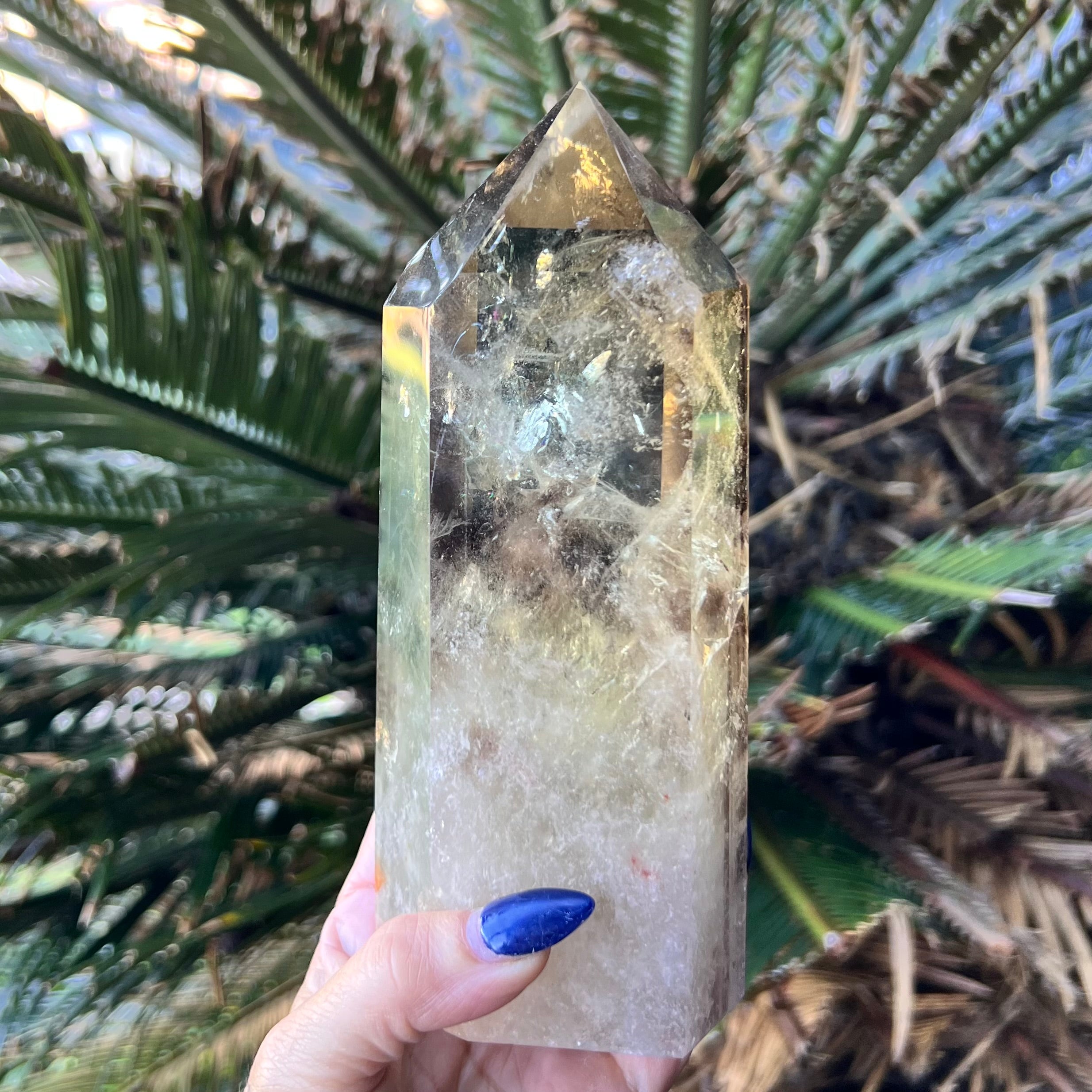 Smoky Citrine Quartz Generator Tower