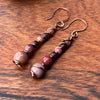 Muse Forged ~ Artesian Mookaite Earrings