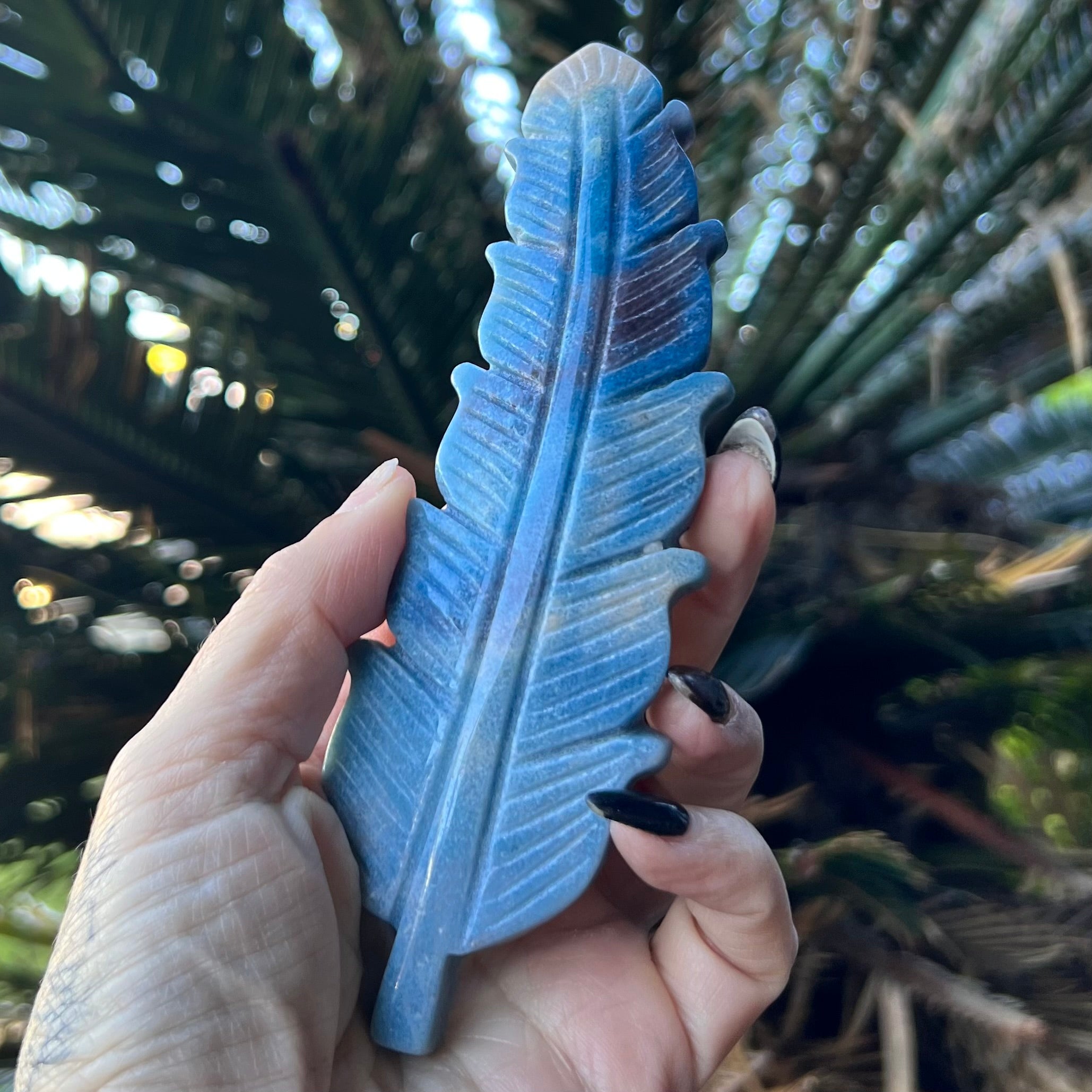 Trollite Feather Carving