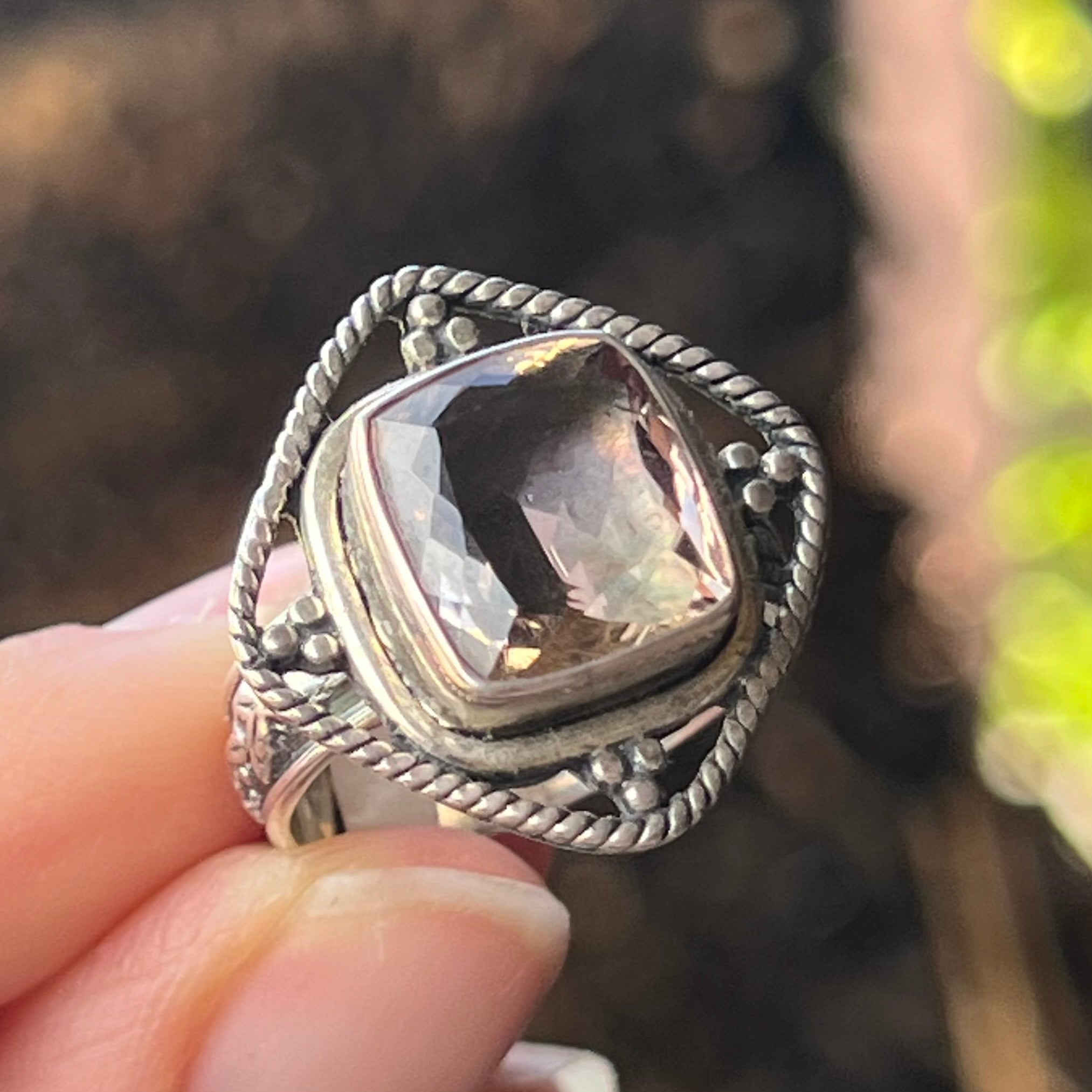 Ametrine Sterling Silver Ring ~ 8