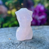Rose Quartz Woman Lady Body Carving