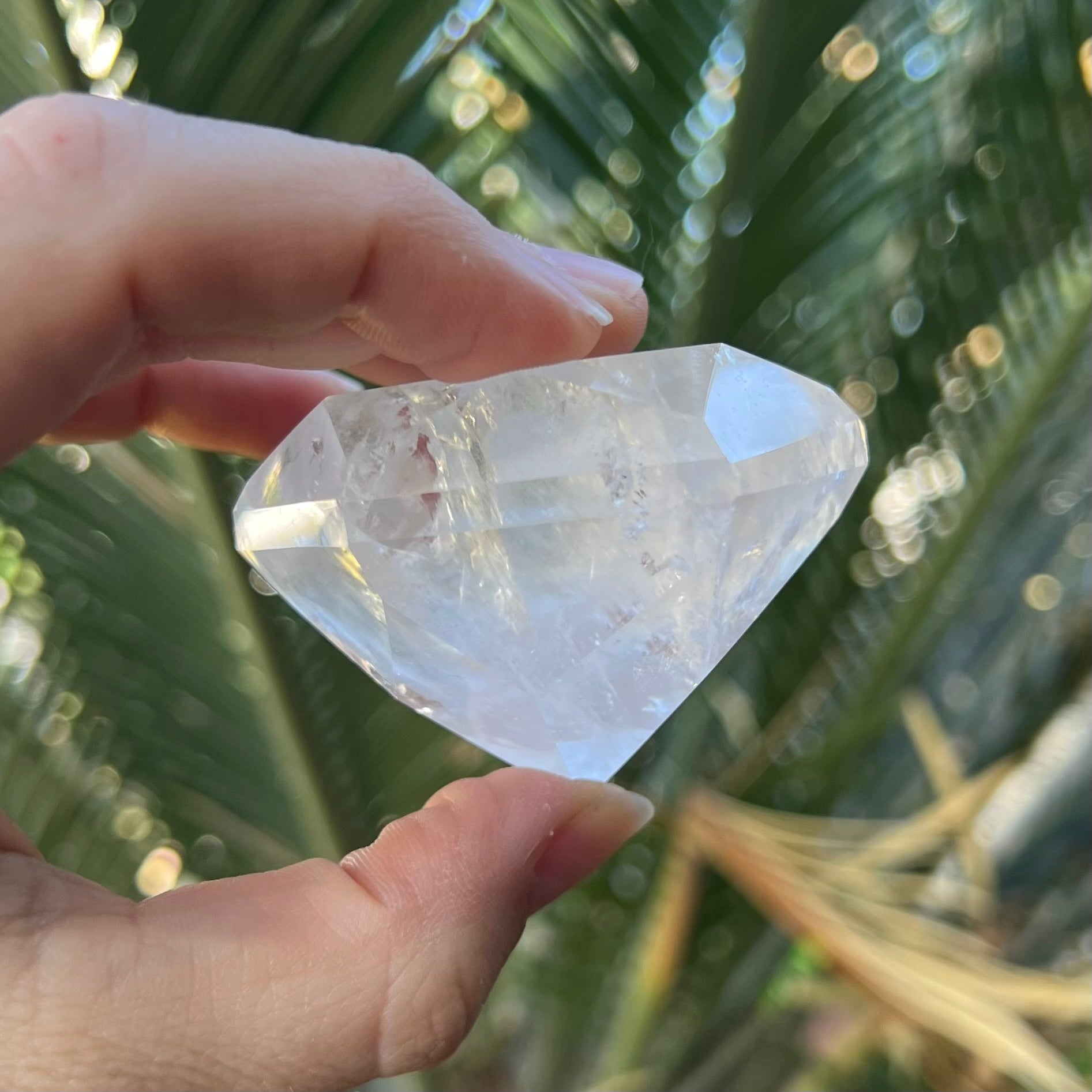Clear Quartz Diamond Cut