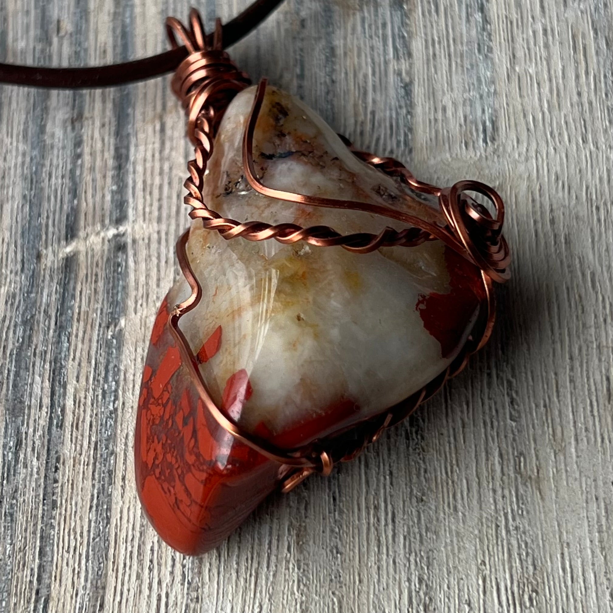 Muse Forged ~ Artesian Red Jasper Necklace