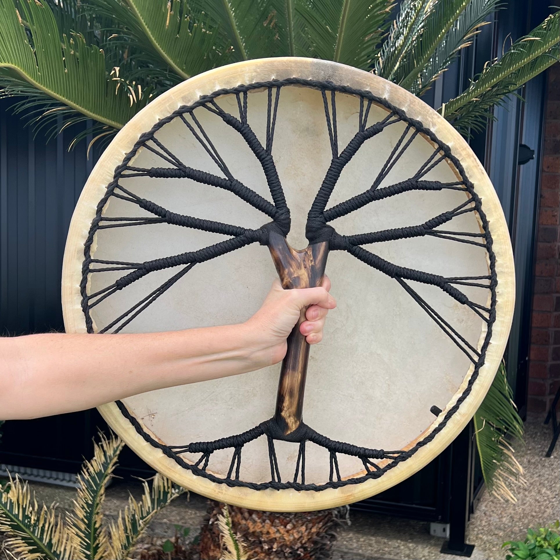 Medicine Drum Large - Goat Skin ~ Black