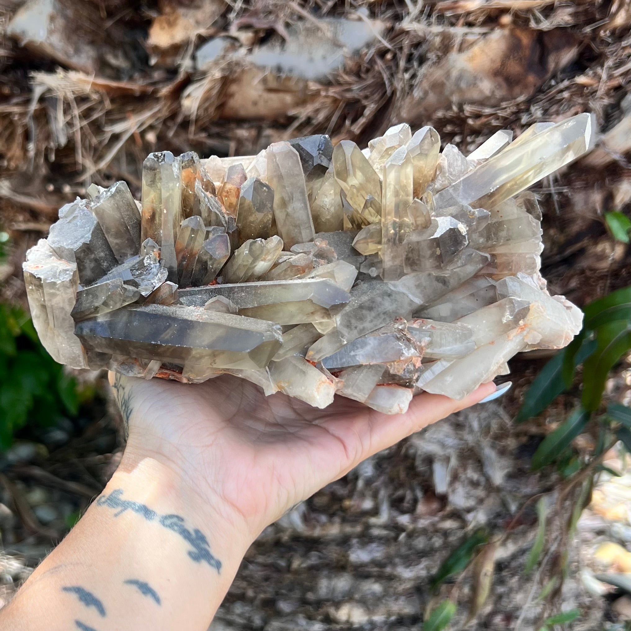 Smoky Citrine Natural Raw Cluster