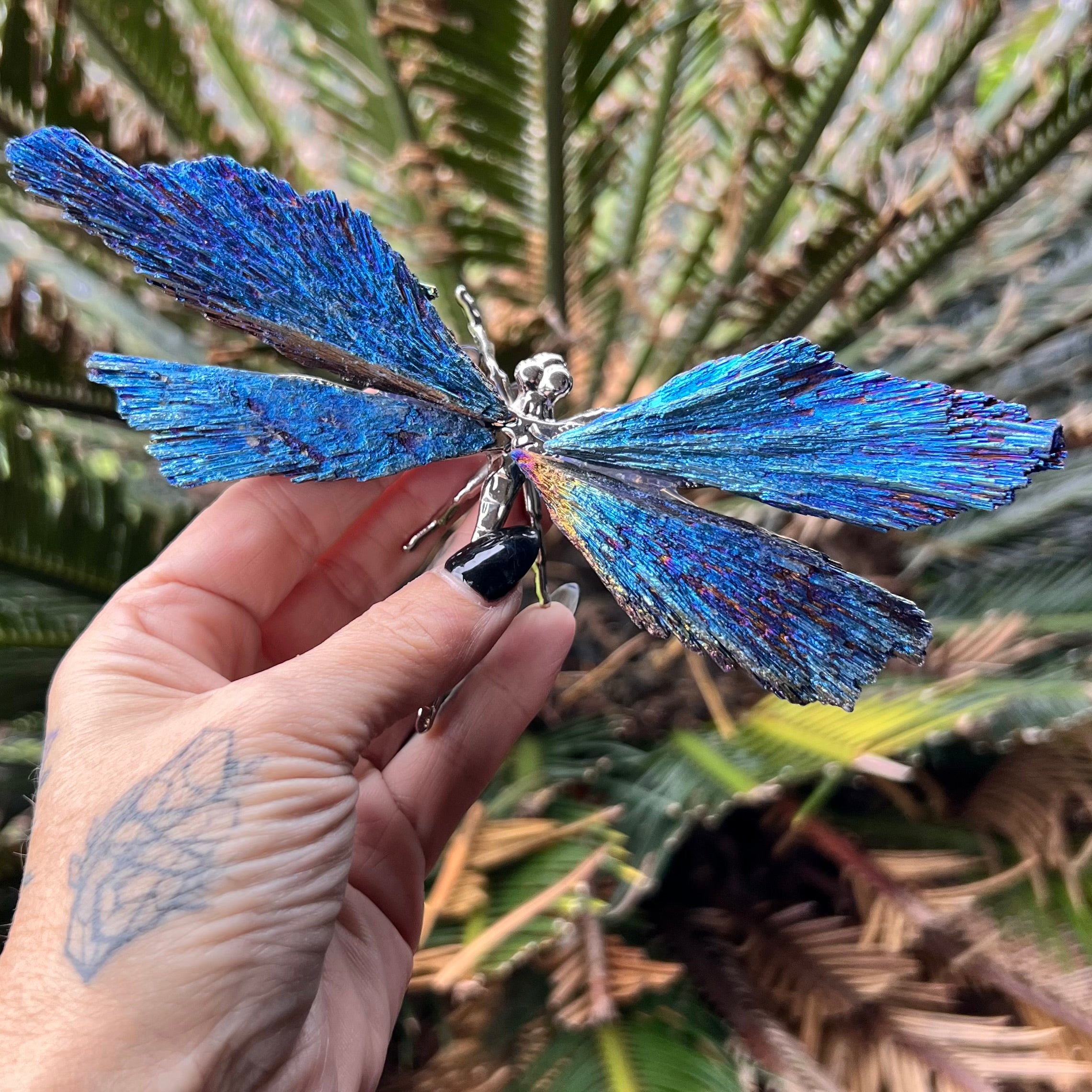 Dragon Fly ~ Blue Kyanite Electroplate