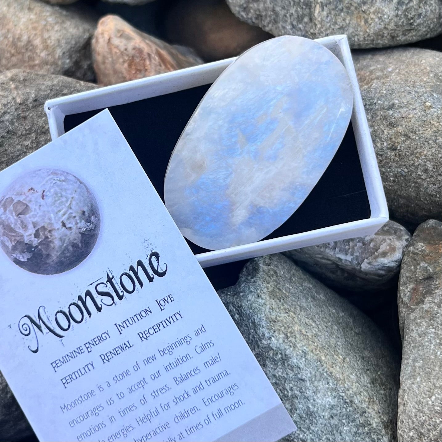 Rainbow Moonstone ~ Specialty Boxed Crystal