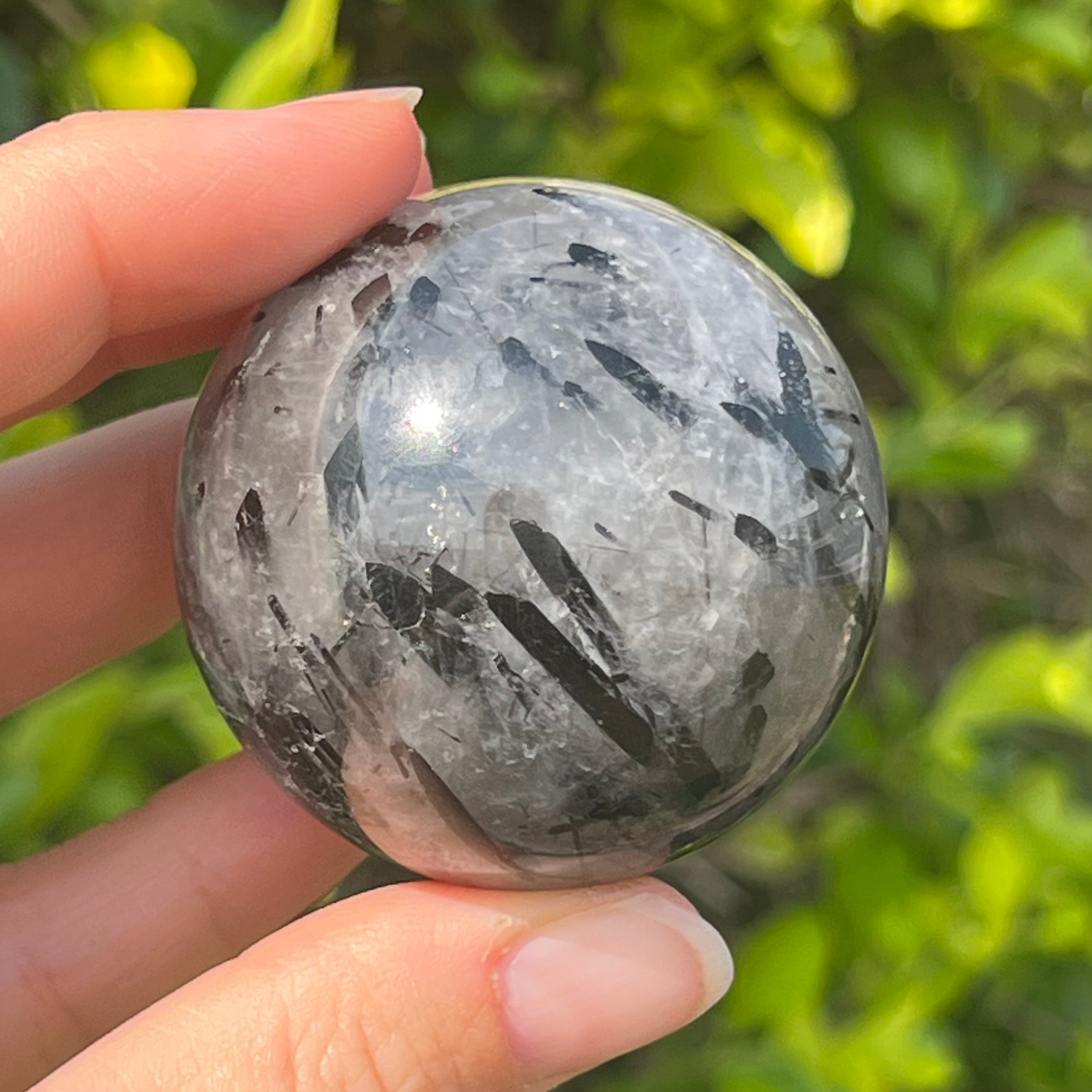 Black Tourmaline in Quartz ~  Sphere