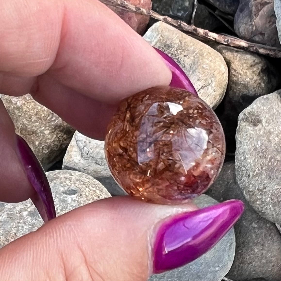 Rutilated Quartz Sphere