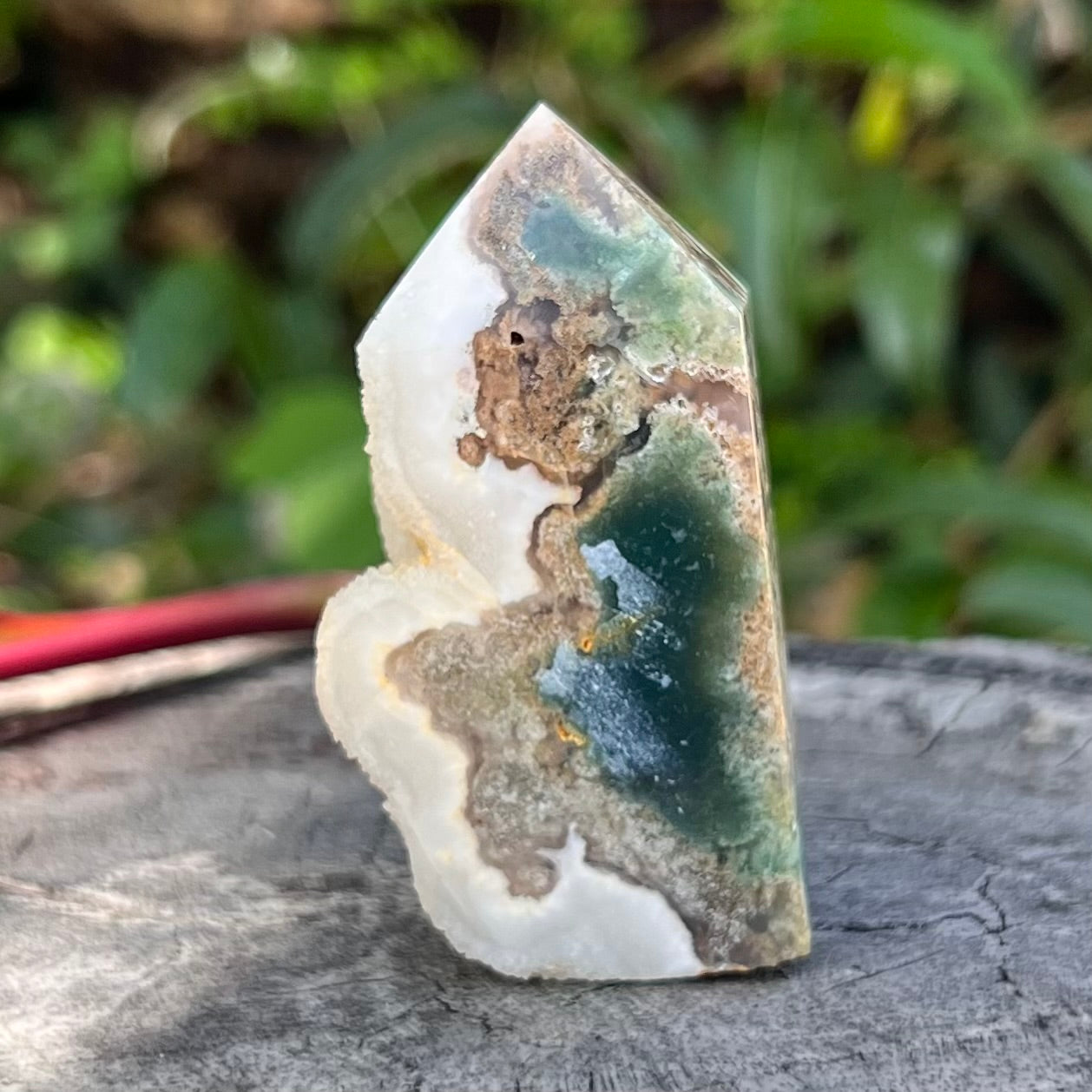 Moss Agate Mini Tower