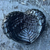 Angel Wing Heart Trinket Bowl ~ Black