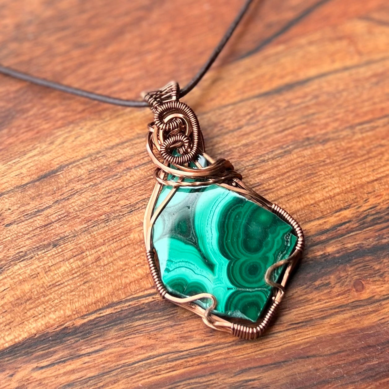 Muse Forged ~ Artesian Malachite Necklace