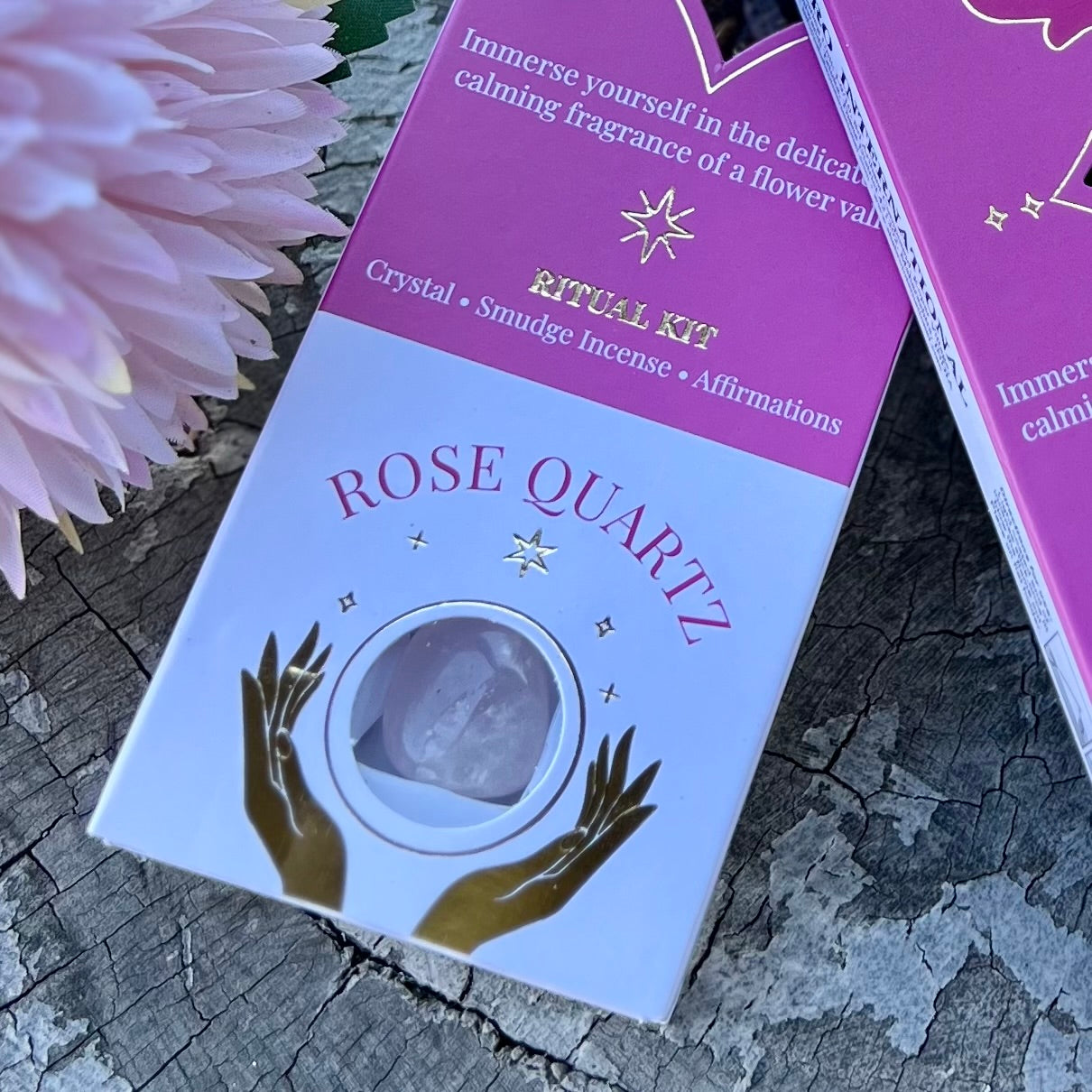 Affirmation of Harmony ~ Rose Quartz Incense Kit