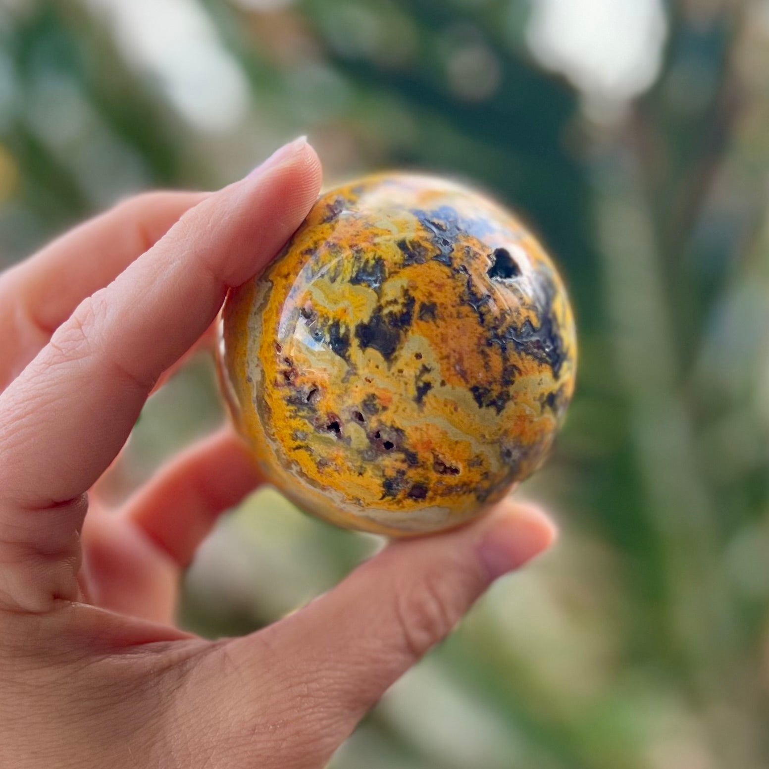 Bumble Bee Jasper Sphere