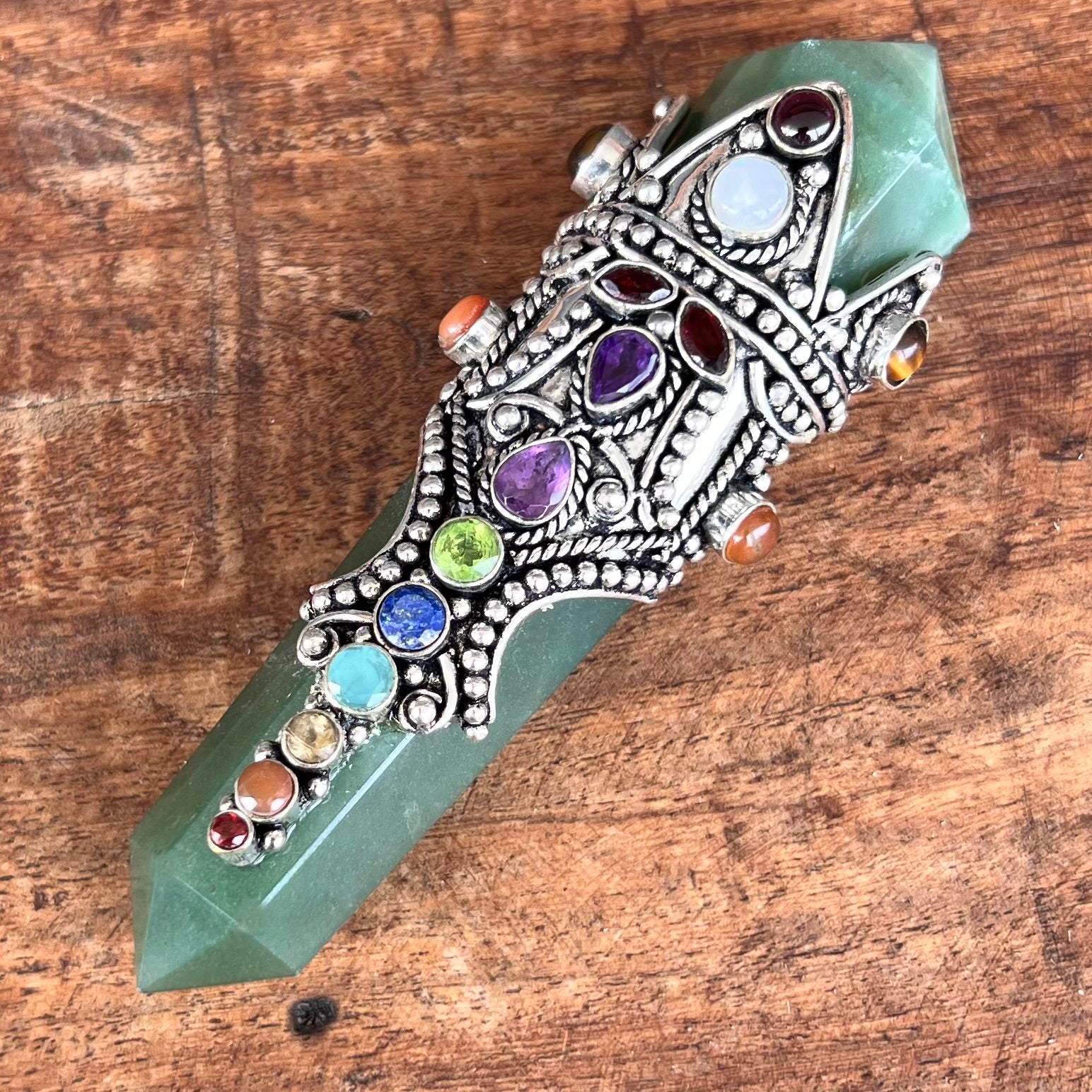 Super Wand ~ Embellished Green Aventurine