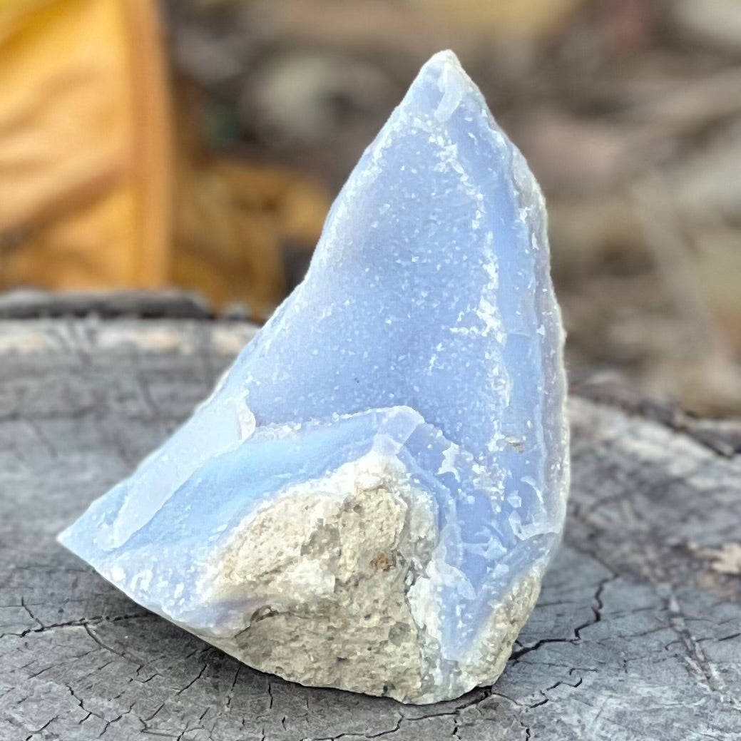 Raw Blue Lace Agate Geode