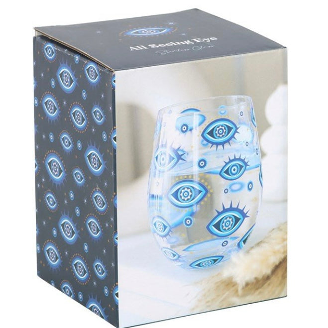 Evil Eye ~ Stemless Glass