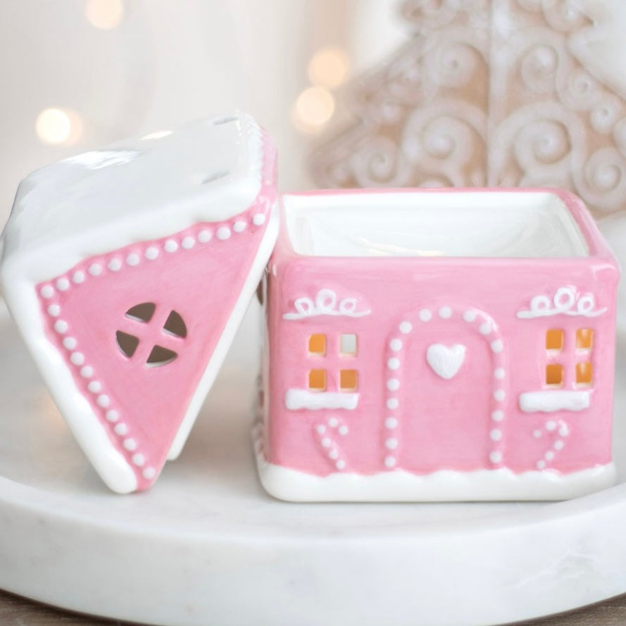 Pink Gingerbread House ~ Oil Burner