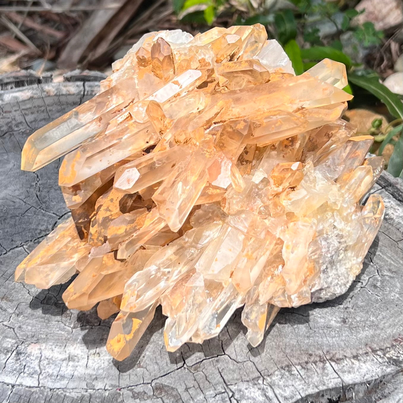 Smoky Citrine Cluster