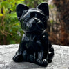 Black Obsidian ~ French Bulldog Carving