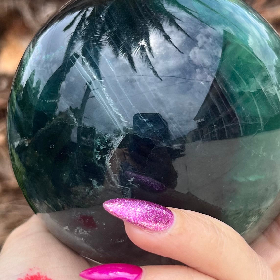 Rainbow Fluorite Sensational Sphere