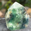 Rainbow Fluorite Semi Raw Point