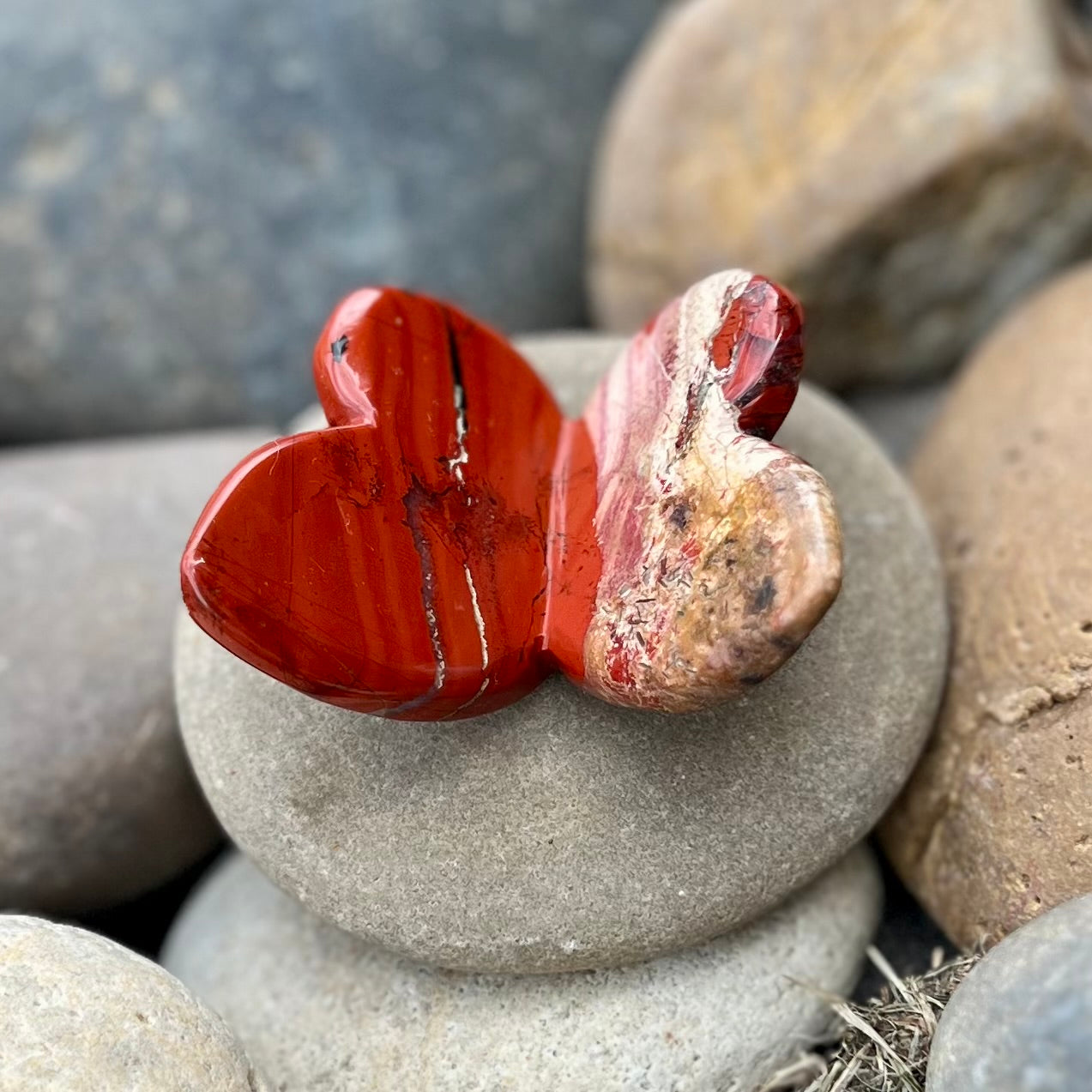 Red Jasper Butterfly Carving (1)