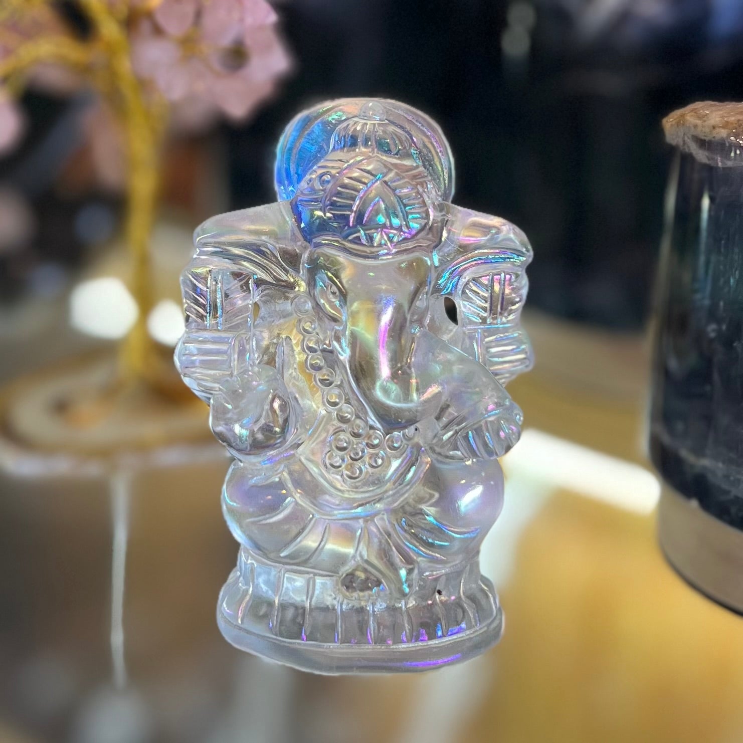 Opalite Ganesh Carving