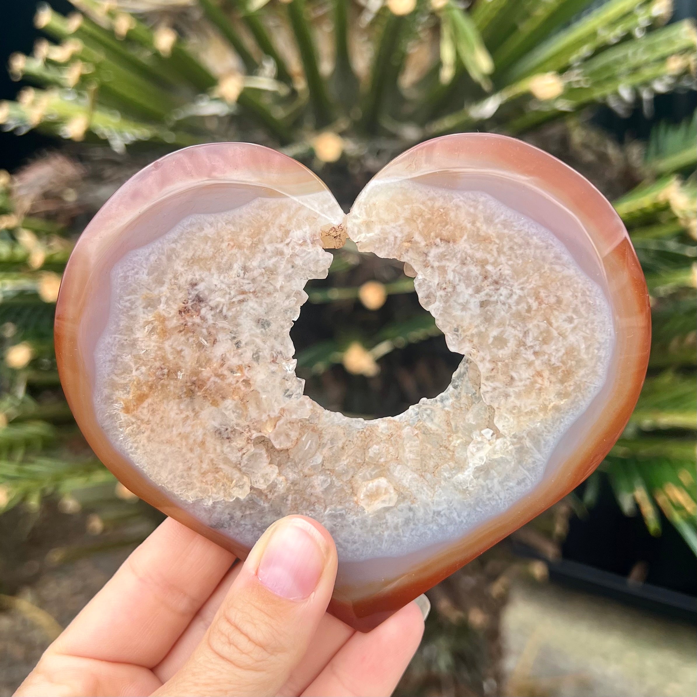 Carnelian Geode Heart