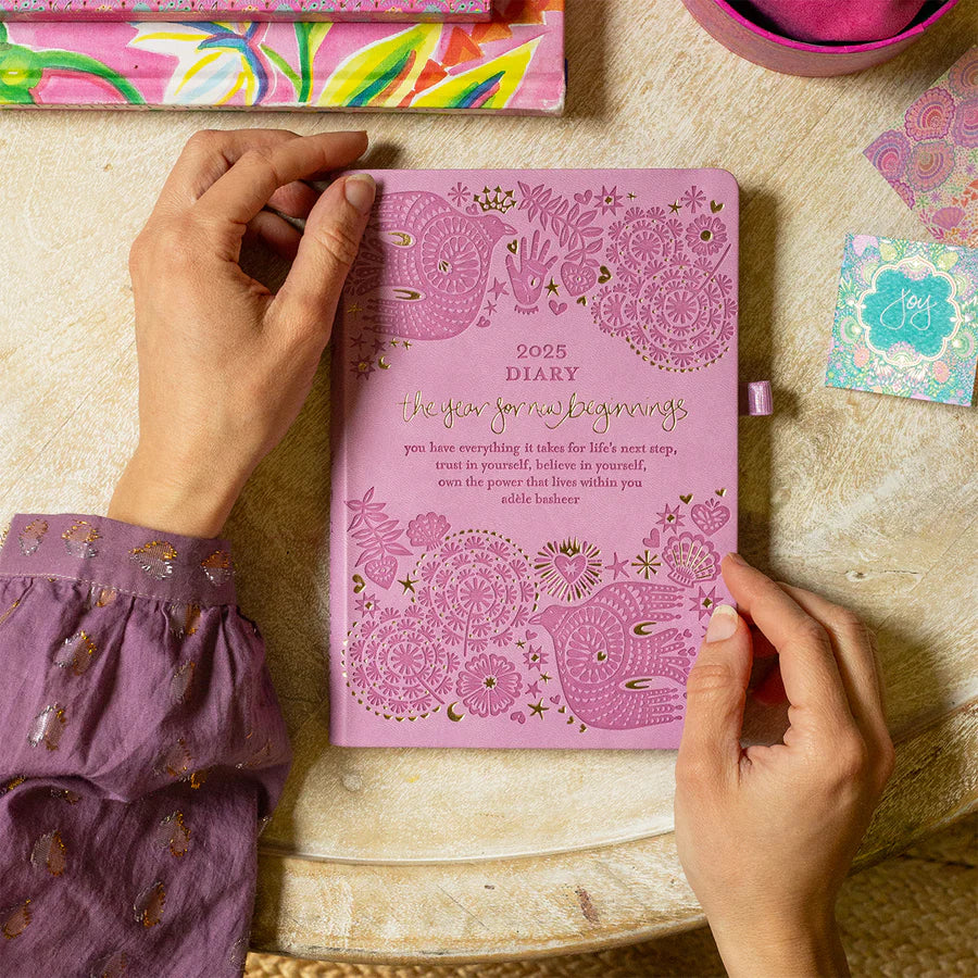 Intrinsic 2025 Diary Planner | The Year for New Beginnings - Moonlit Mauve Purple