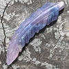 Rainbow Fluorite ~ Feather Carving