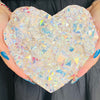 Huge Electroplated Quartz Heart