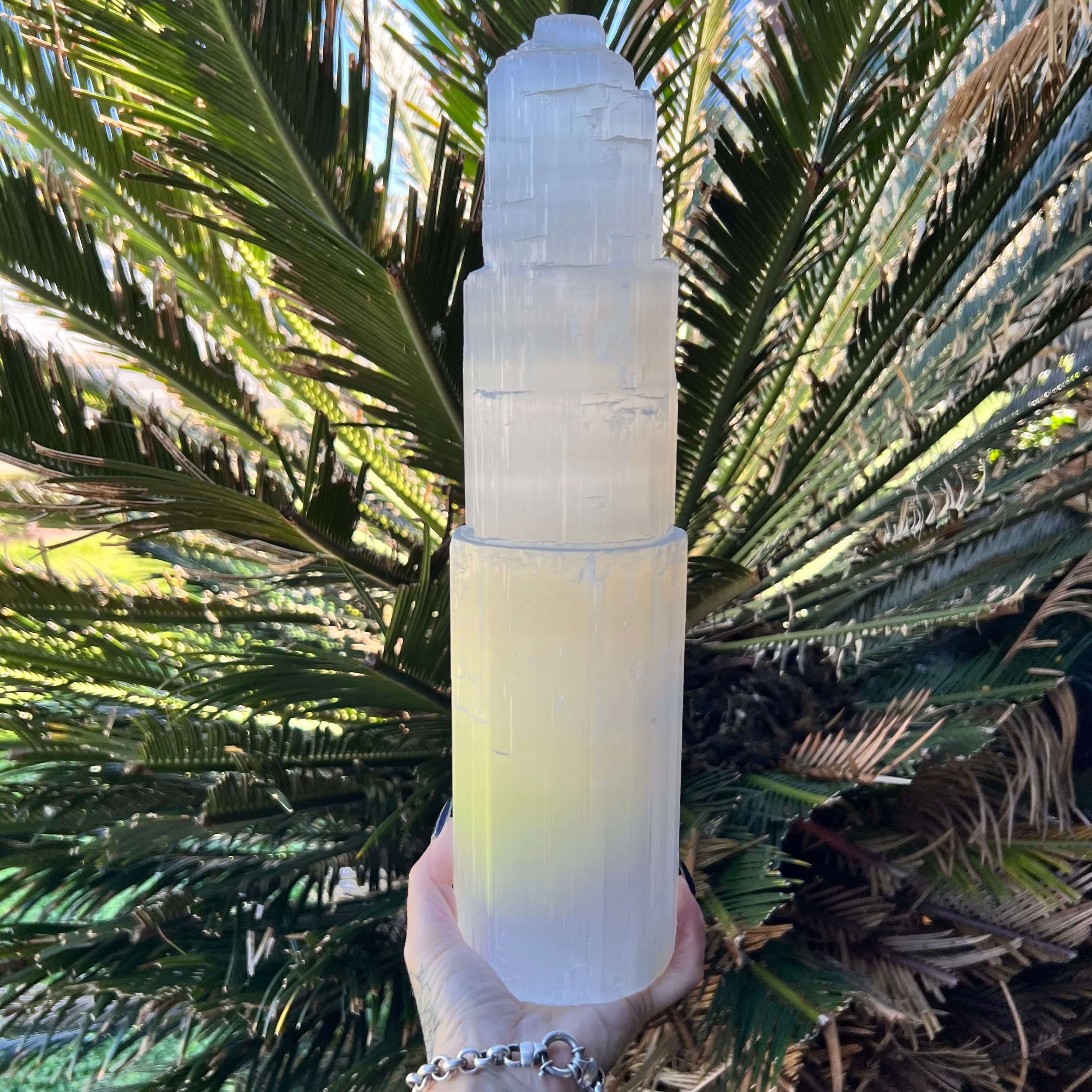 Selenite Cleansing & Charging Lamp ~ Tower Extra Large