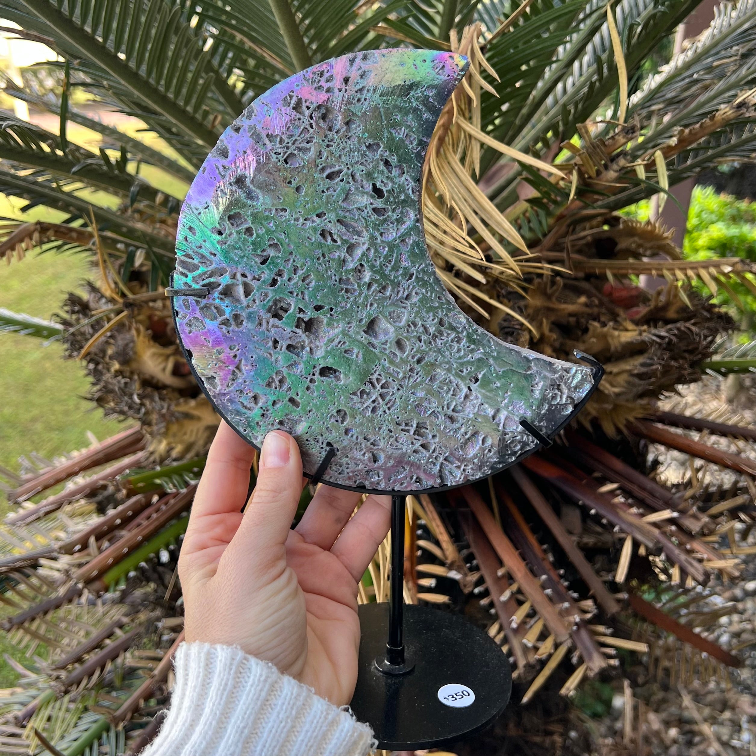 Sphalerite Moon on Stand