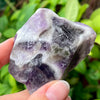 Chevron Amethyst Heart Carving