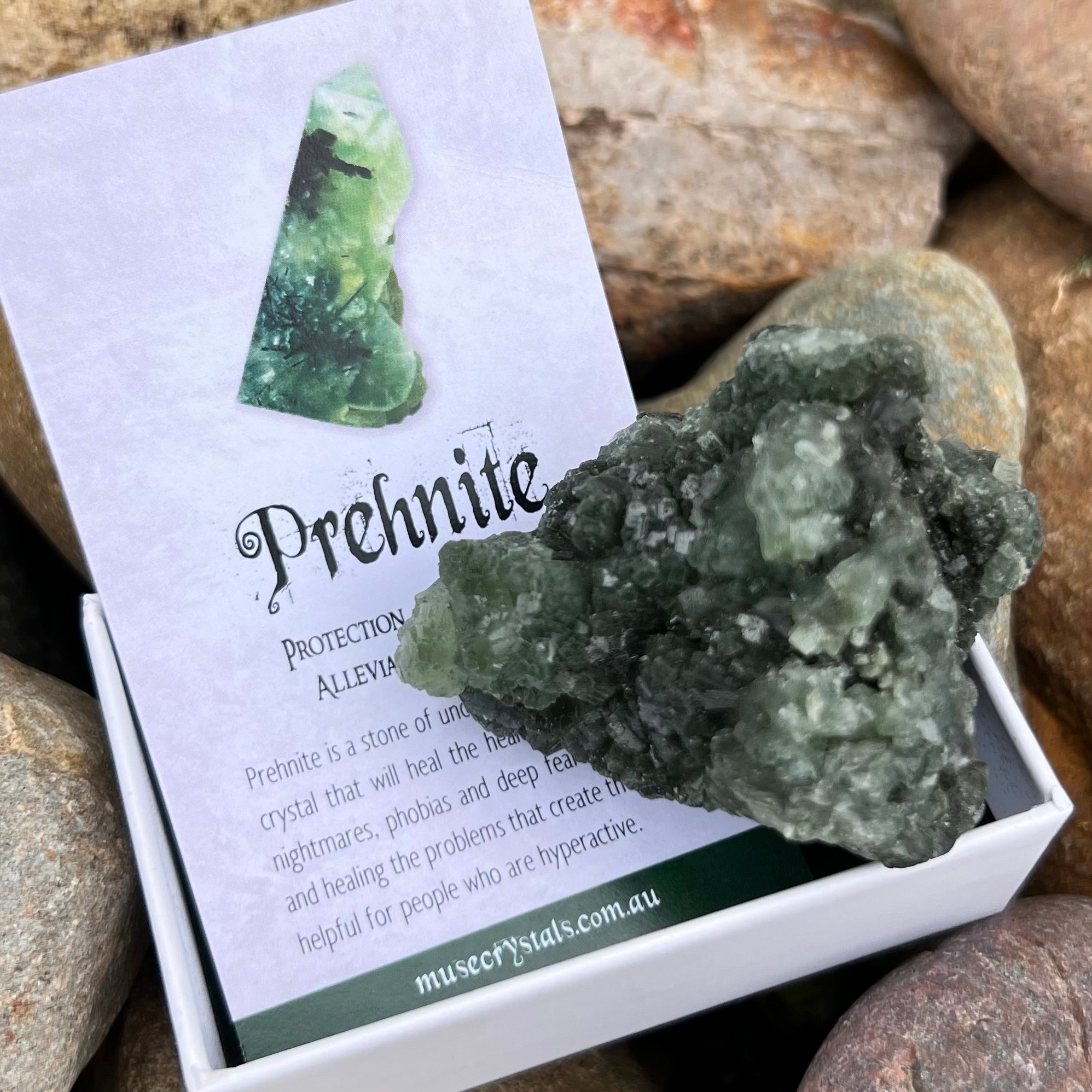 Prehnite Specimen ~ Specialty Boxed Crystal