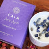 Boho Crystal Calm Candle ~
Lapis Lazuli ~ 
Lemongrass & Myrrh