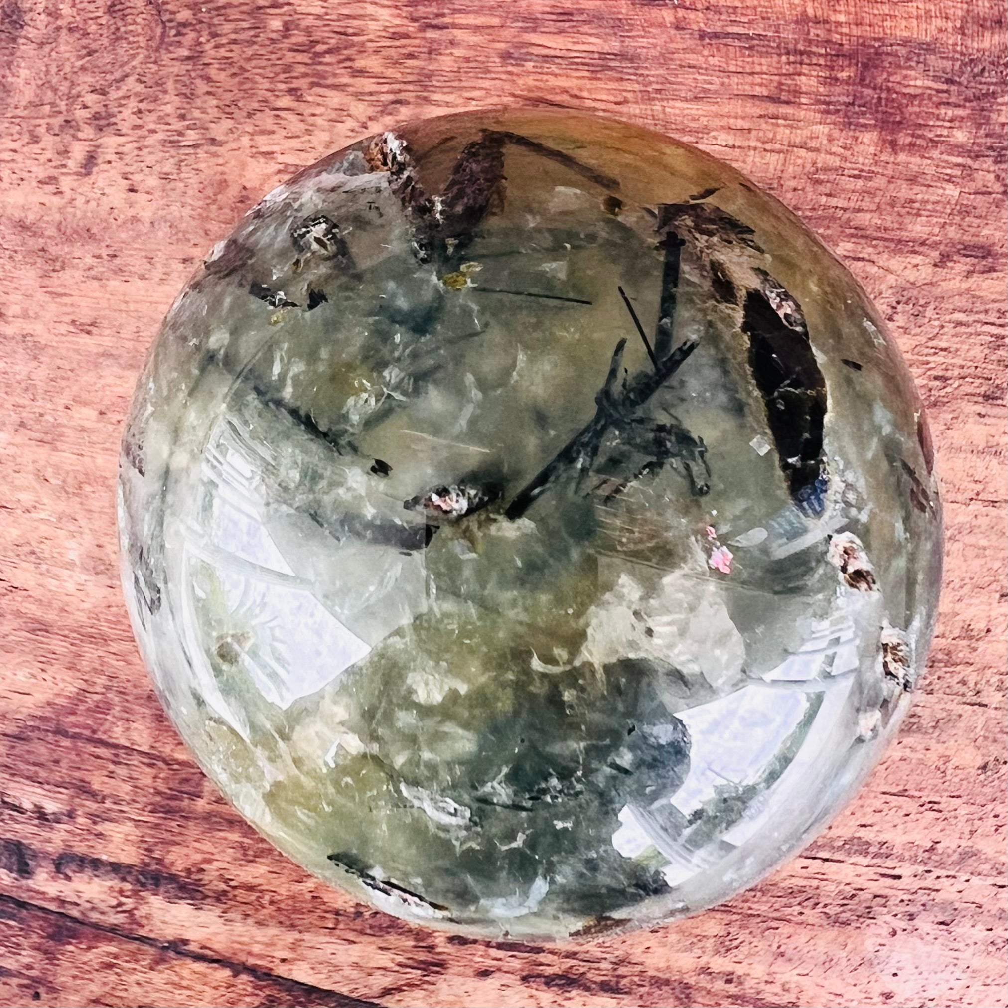 Prehnite Protection Sphere