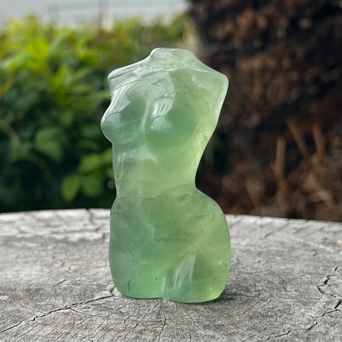 SALE ~ Green Fluorite ~ Woman Lady Body Carving